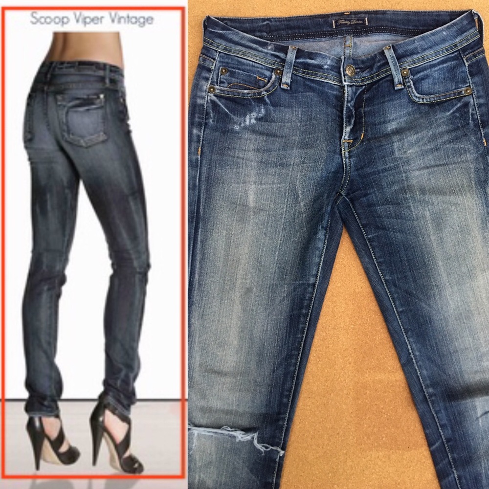 Fidelity Denim Skinny Scoop Viper Vintage